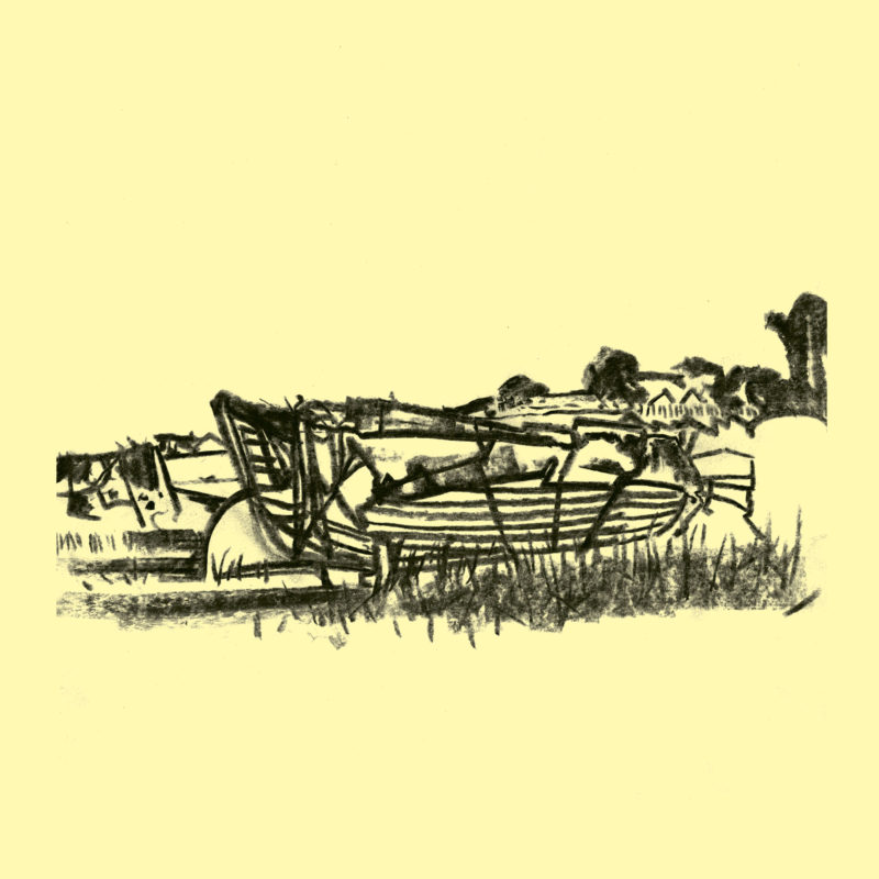 Pakefield boats II digital print